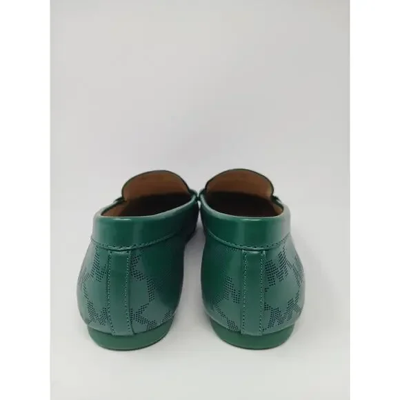 Michael Kors Camila Logo Moccasin Jewel Green Women SZ 7M 49S2CAFR1L New In Box - Picture 8 of 16